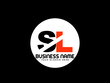 SL Logo Letter design, Unique Letter sl company logo with geometric pillar style design