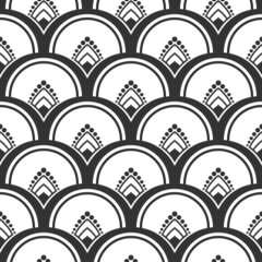 Poster - Abstract seamless pattern in Art Deco style.