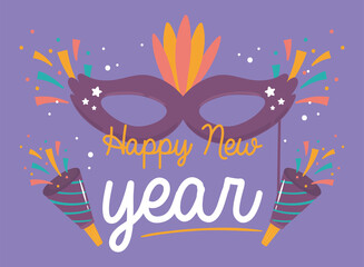 Sticker - new year 2022 greeting card