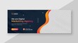 Digital marketing Facebook cover and corporate web banner template