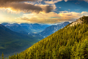 Canvas Print - Bow Valley in Banff national park