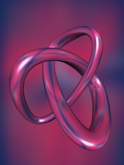 3d abstraction illustration of object on background