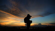 © Abhijit - silhouette of a person with a camera