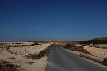 Canvas Print - Petite route dans la campagne andalouse.