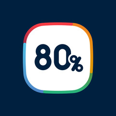 Sticker - 80%