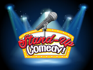 Wall Mural - Stand Up Comedy Banner