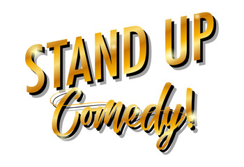 Sticker - Stand Up Comedy font design