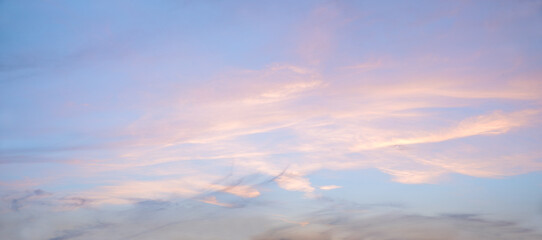 Wall Mural - sunset sky background in soft pastel colors