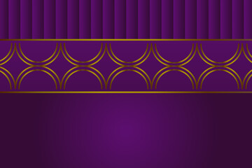 violet background with golden ornament 