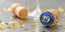 Champagne Cap With The Number 29