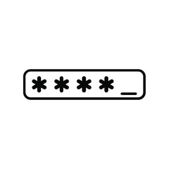 Canvas Print - password icon. login icon. vector illustration. web icon. cyber security icon.