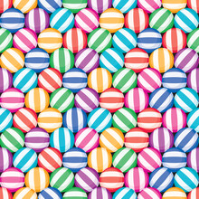 Vector Seamless Candy Background Pattern