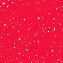 Pink Seamless Pattern With White Tiny Stars.