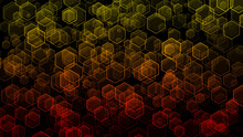 Abstract Hexagon Shape Pattern Background
