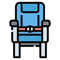 Poster - seat Color line icon