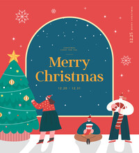 Christmas Shopping Template Illustration.baner
