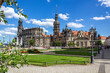 Blick auf Dresdens Sehenswürdigkeiten im Zentrum der Stadt.