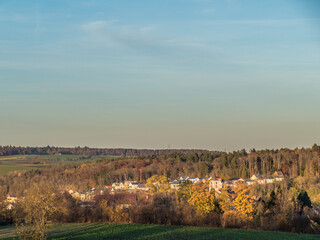 Canvas Print - Neubaugebiet am Ortsrand