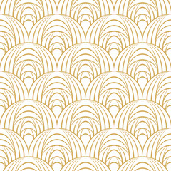Poster - Abstract seamless gold pattern in Asian style.