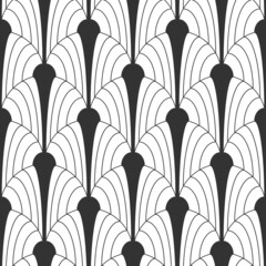 Poster - Abstract seamless gold pattern in Asian style.