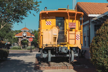 Historic Railroad Car In Downtown Winter Garden, A Suburb Of Greater Orlando Area In Florida