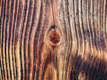 Old Weathered Wood With Patina. Close Up, Wooden Texture, Background For Design And Decoration.