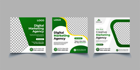 Wall Mural - Business Marketing Social Media Post Banner Template