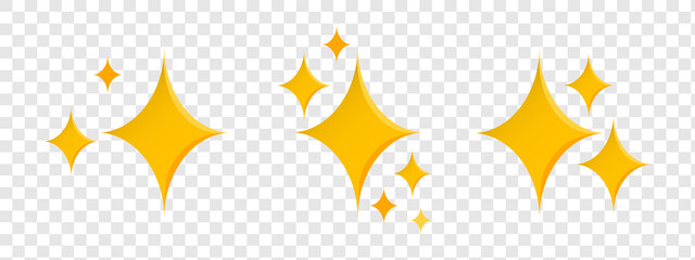 set of sparkles star icons. emoji golden stars.star icon.bright firework.light icon set.flash,shine 