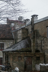 Wall Mural - old house in the village