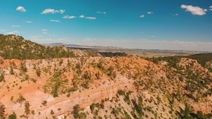 Poster - Aerial view of Bryce Canyon colorful rock formations, Utah