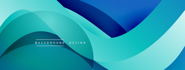 Abstract overlapping lines and circles geometric background with gradient colors