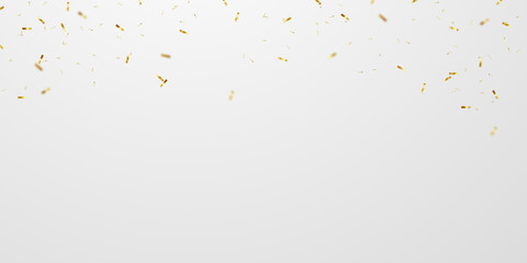 Wall Mural - celebration background template with confetti and gold ribbons. luxury greeting rich card.