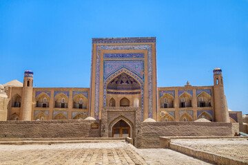 Wall Mural - Madrasah of Abdullah Khan in Khiva, Uzbekistan. Built in 1855 with the money of the Khan's mother in memory of his death in battle