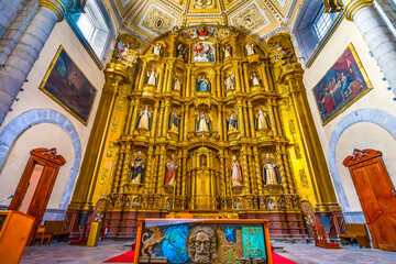 Sticker - Altar, Church of Santo Domingo, Puebla, Mexico. Built in 1600's