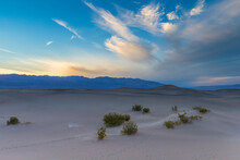 USA, California. View Of Mesquite Flats Sand Dunes Near Stovepipe Wells In Death Valley National Park.