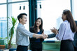 © visoot - Successful of businessmen handshaking and business people after discussing good deal of trading contract,Meeting business partners in a modern office.