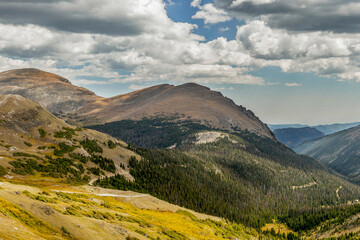 Sticker - Small road winding through the mountains near Telluride, Colorado.