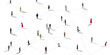 © master1305 - Aerial view of crowd people connected by lines, social media and communication concept
