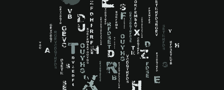 abstract background with alphabet	