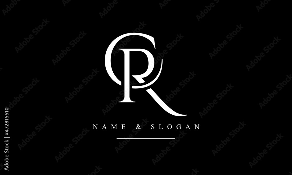 RC, CR, R, C abstract letters logo monogram Stock Vector | Adobe Stock