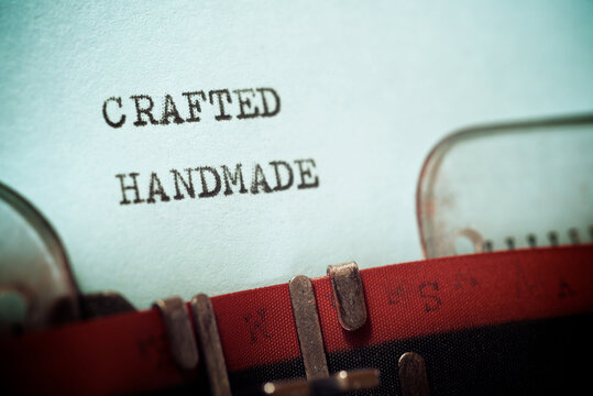 Crafted handmade concept