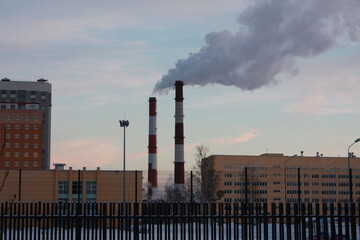 smoke from the chimney