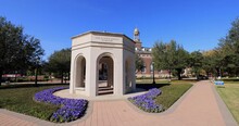 Sunny View Of The Southern Methodist University At Dallas, Texas