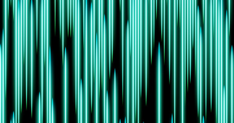 Poster - Render with green vertical lines