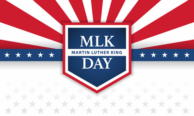 martin luther king day banner layout design, vector illustration