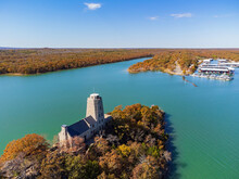 Aerial View Of The Tucker Tower Of Lake Murray State Park