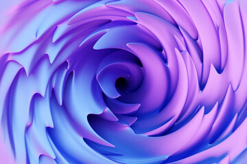 Poster - 3D illustration of a abstract pink  and purple  background with scintillating circles and gloss. illustration beautiful. Abstract background with twirl effect