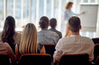 © luckybusiness - A group of young business people attends a business lecture in the conference room. Business, people, meeting, company