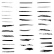 © ISSA - set of hand drawn underlines or grunge vector