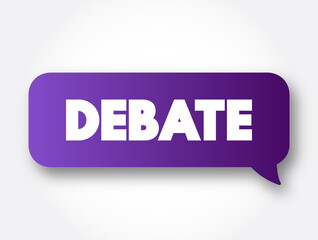 Wall Mural - Debate text message bubble, concept background